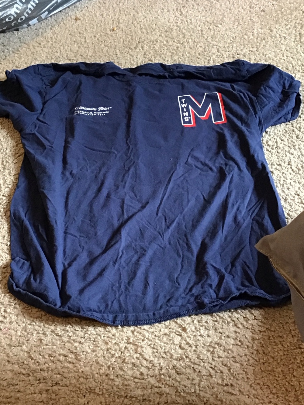 Men's Navy Twins M Graphic Short-Sleeve Shirt